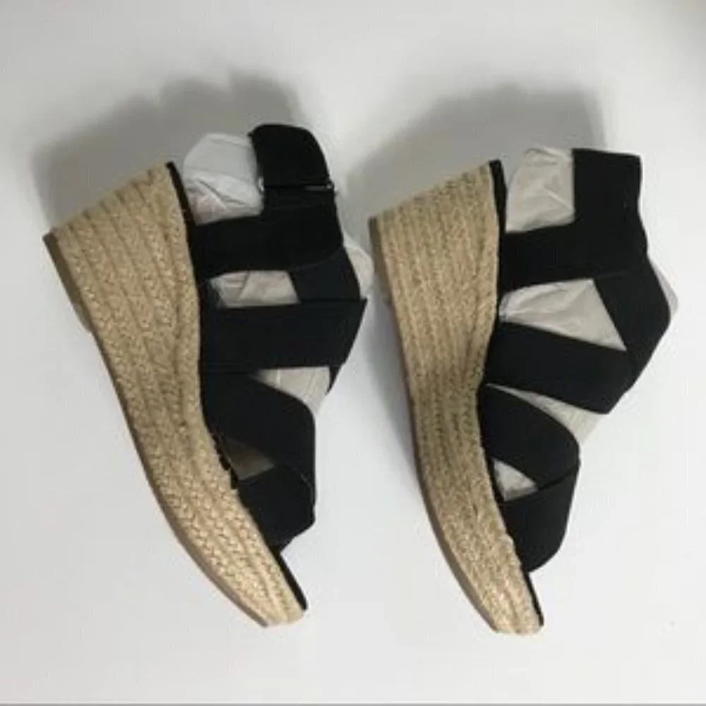 Isaac Mizrahi Crisscross Strap Wedge Espadrilles